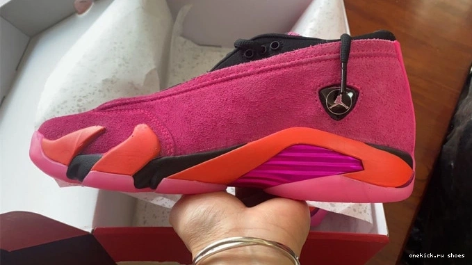 Cheap DH4121-600 Jordan 14 Pink Retro Low Shocking (W) 0810